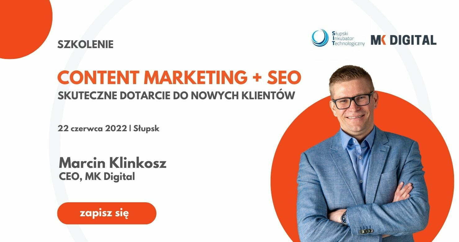 szkolenie seo i content marketing MK Digital