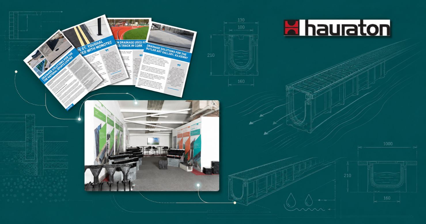 Specification marketing case study showing growth of drainage systems projects in Ireland