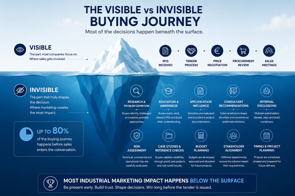 the visible and invisible industrial buying journey